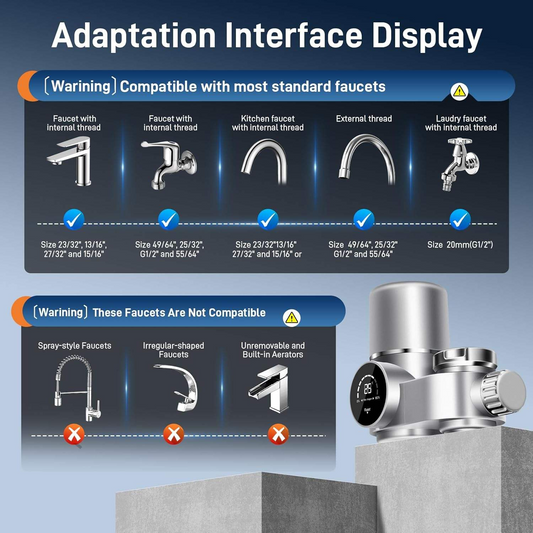 Household small smart faucet Uv kitchen water purifier faucet filter household faucet with ceramic filter