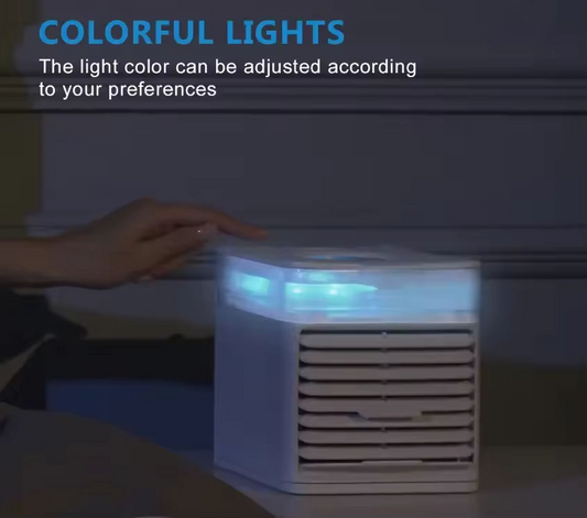 Mini Air Conditioner Fan Portable Air Purifier USB Rechargeable Fan Mini Air Cooler