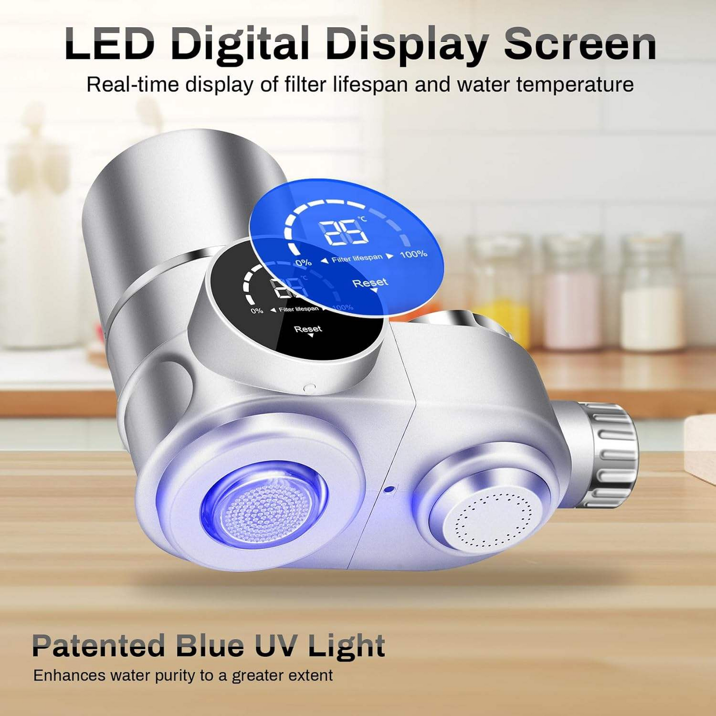 Household small smart faucet Uv kitchen water purifier faucet filter household faucet with ceramic filter