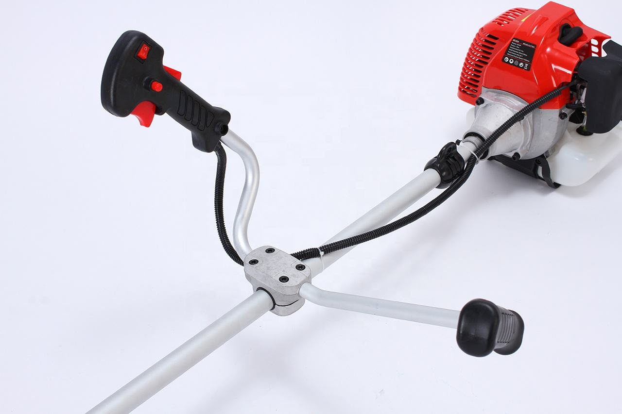 Two-stroke side-mounted gasoline brush cutter for land reclamation handheld portable weeding