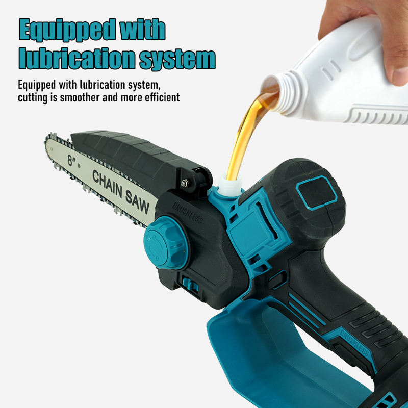 8-inch Brushless Left-Hand Rechargeable Cordless Electric Mini Chainsaw