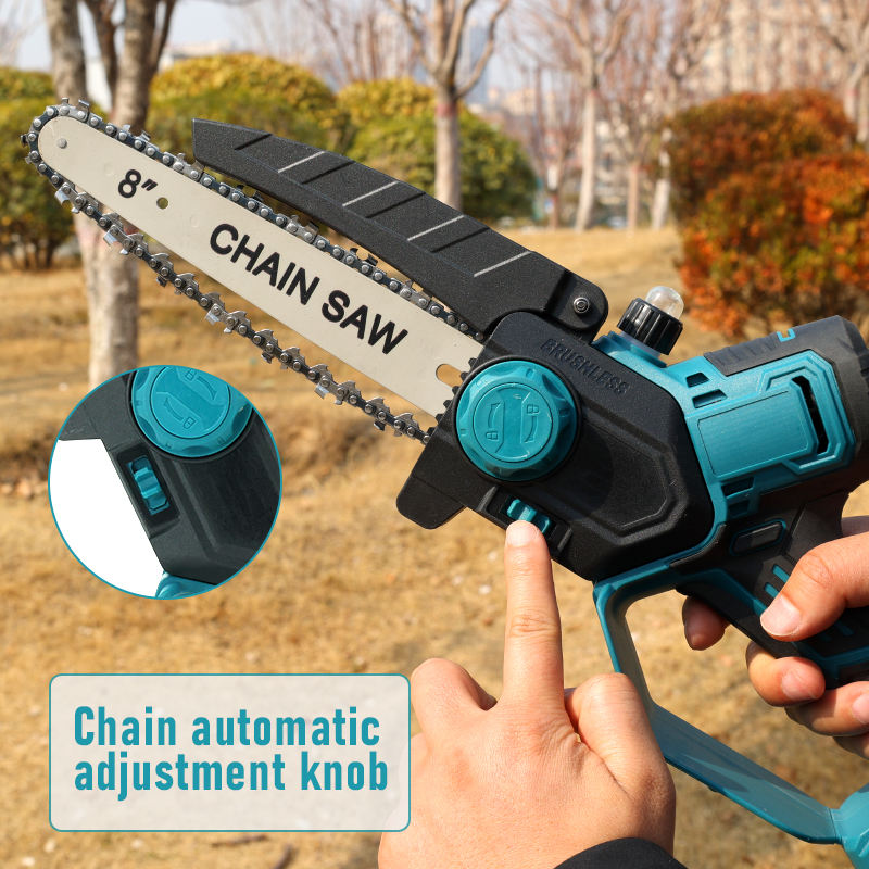 8-inch Brushless Left-Hand Rechargeable Cordless Electric Mini Chainsaw