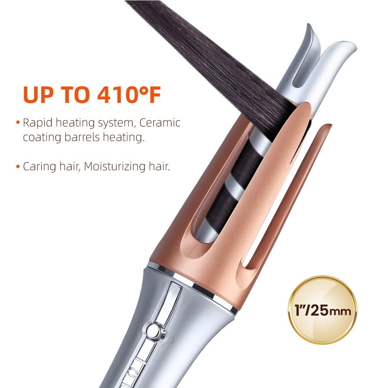 Professional 25mm Automatic Curling Iron PTC Ceramic Deep Wave Curl Self-Rotating Curling Iron