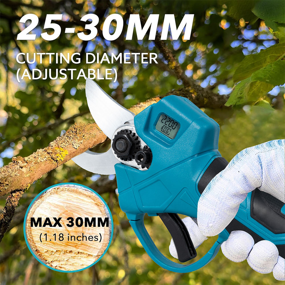 Electric pruning shears fruit tree shears rechargeable wireless gardening gardening special thick branch shears branch lithium battery shears