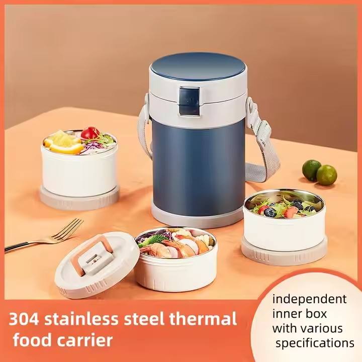 304 Stainless Steel Insulated Pot for Adults, Students, Office Workers, and Lunch Boxes (Multi-Layer)