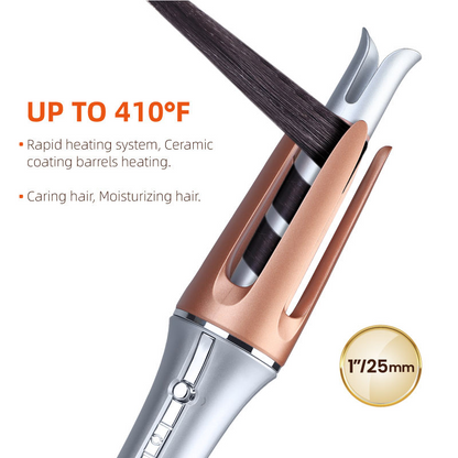Professional 25mm Automatic Curling Iron PTC Ceramic Deep Wave Curl Self-Rotating Curling Iron