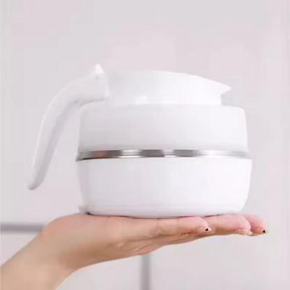 0.6L silicone folding portable travel kettle electric kettle foldable kettle travel electric heating belt detachable power cord