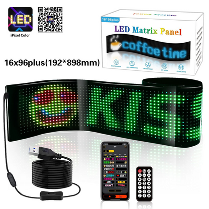 Truck Devil's Eye LED Lighting Soft Screen Car Truck Eye Light Bluetooth Dynamic LED Flexible Advertising Screen